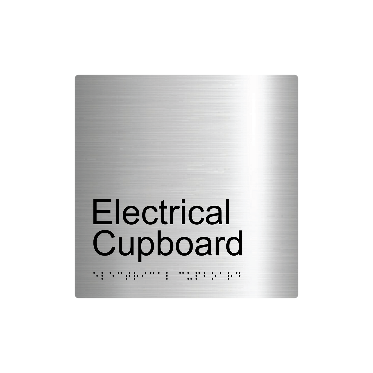 Electrical Cupboard Braille Sign - AS1428.1 Compliant