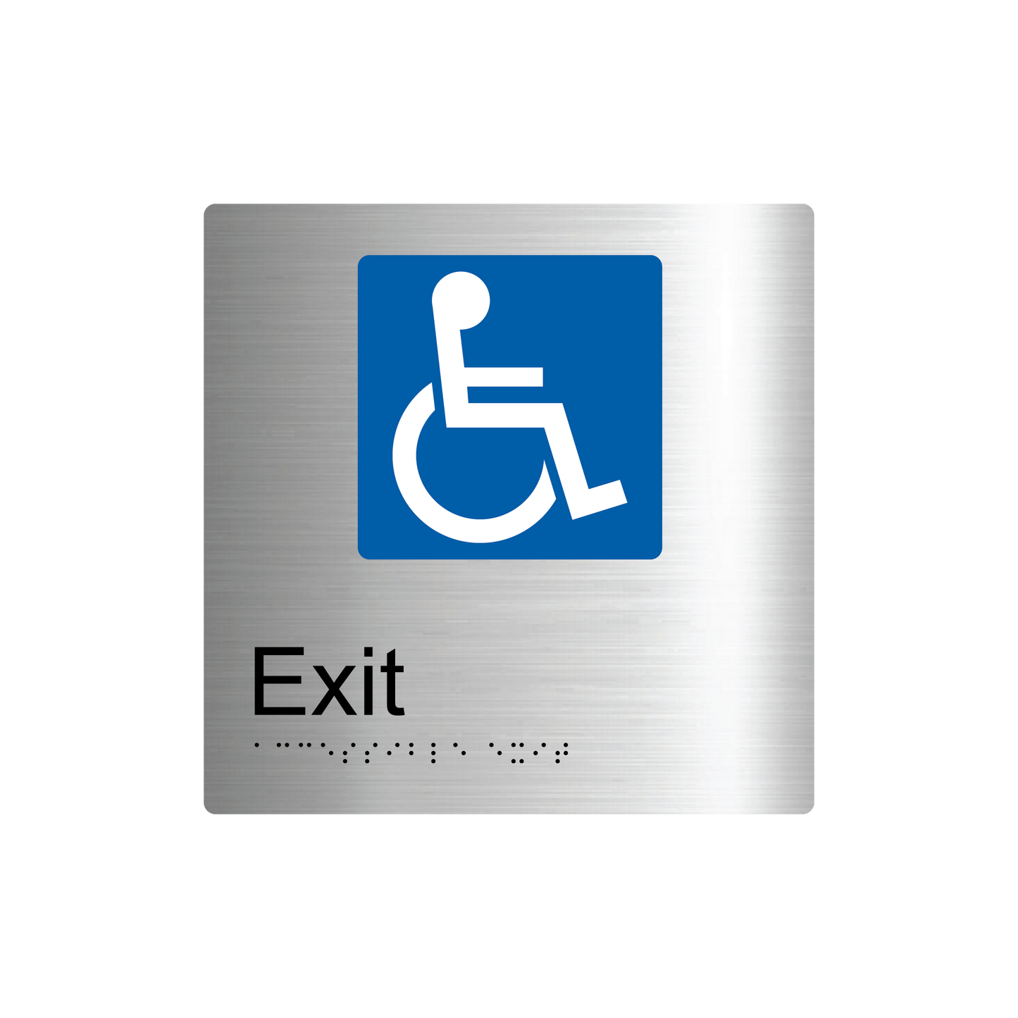 Accessible Exit Braille Sign - AS1428.1 & NCC Compliant