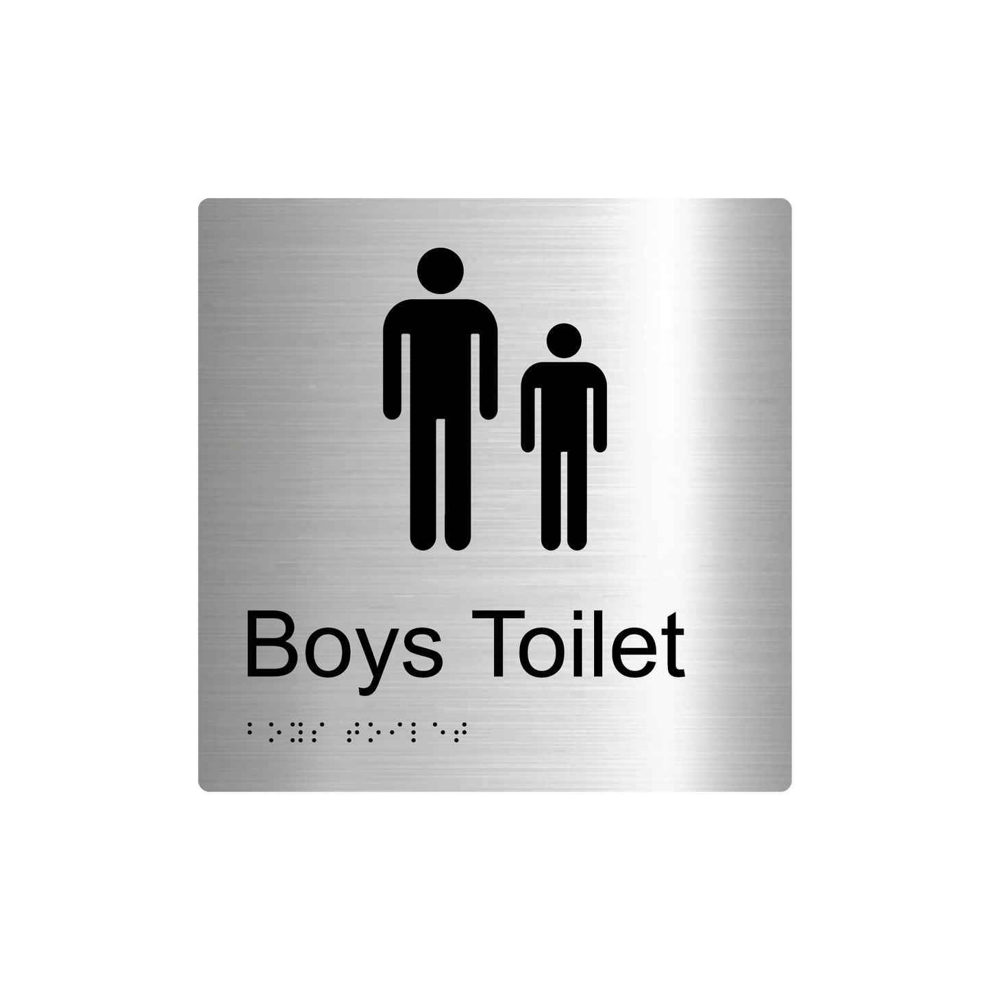 Boys Toilet Braille Sign - AS1428.1 Compliant