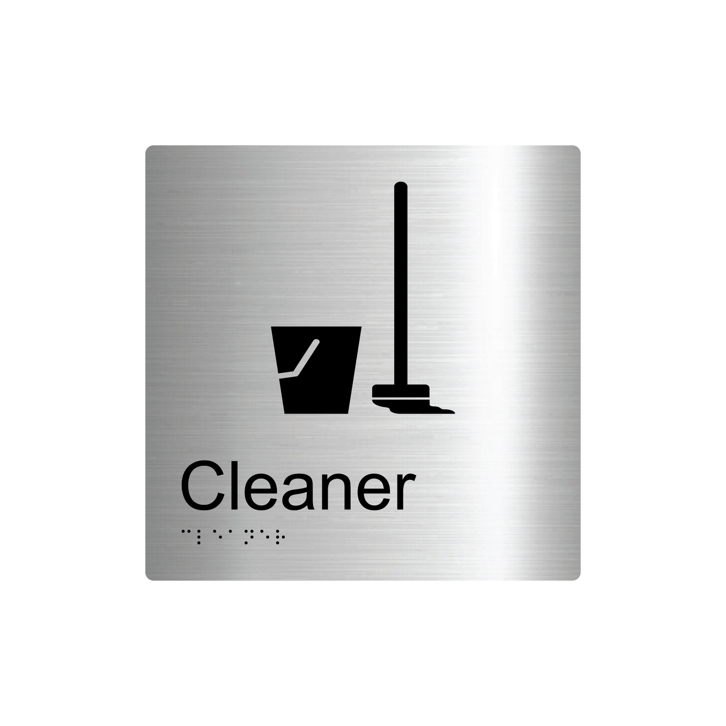 Cleaner Room Braille Sign - AS1428.1 Compliant