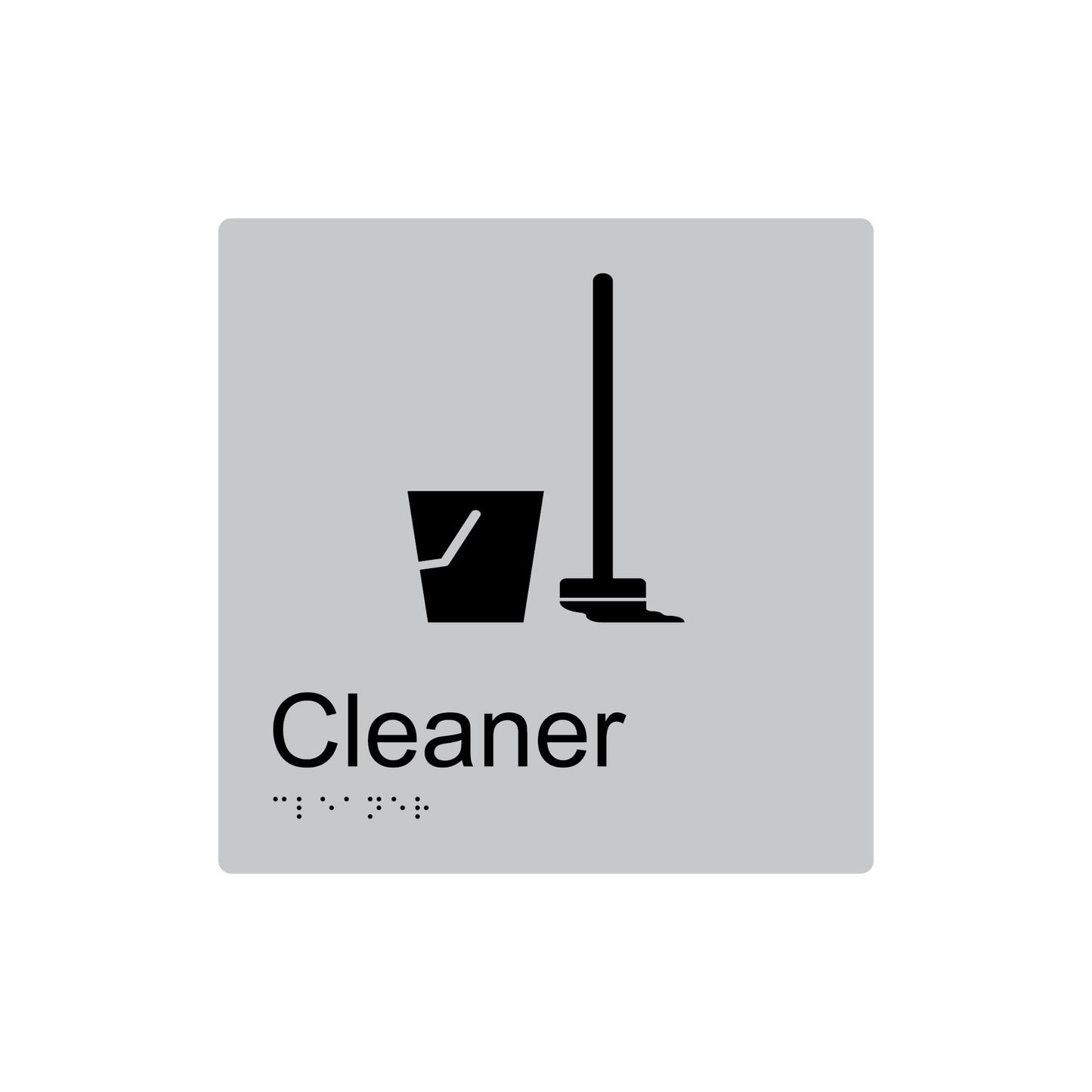 Cleaner Room Braille Sign - AS1428.1 Compliant
