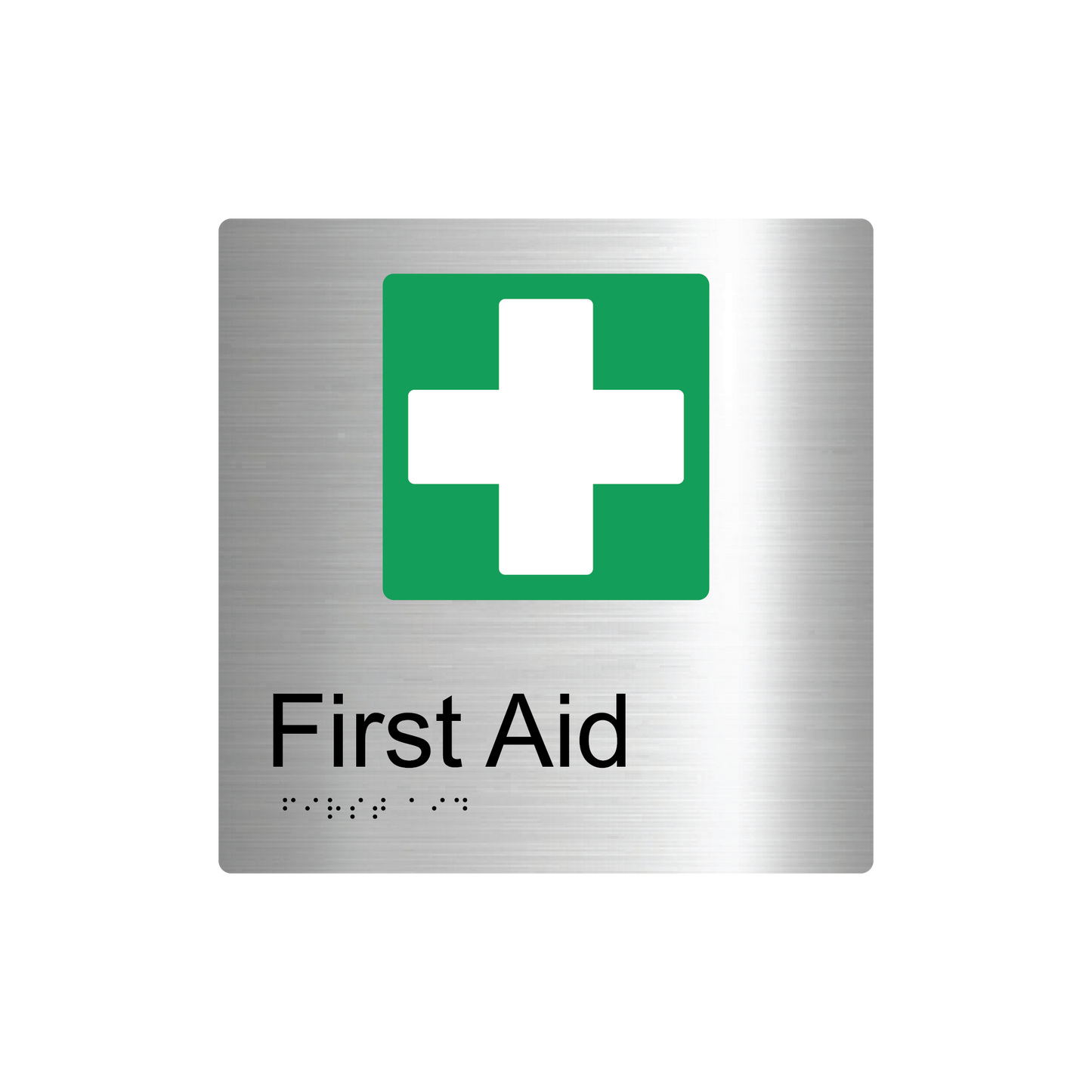 First Aid Braille Sign - AS1428.1 Compliant