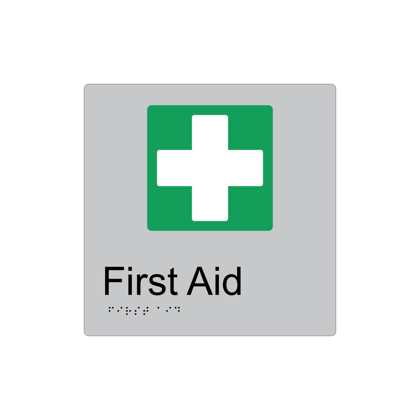 First Aid Braille Sign - AS1428.1 Compliant