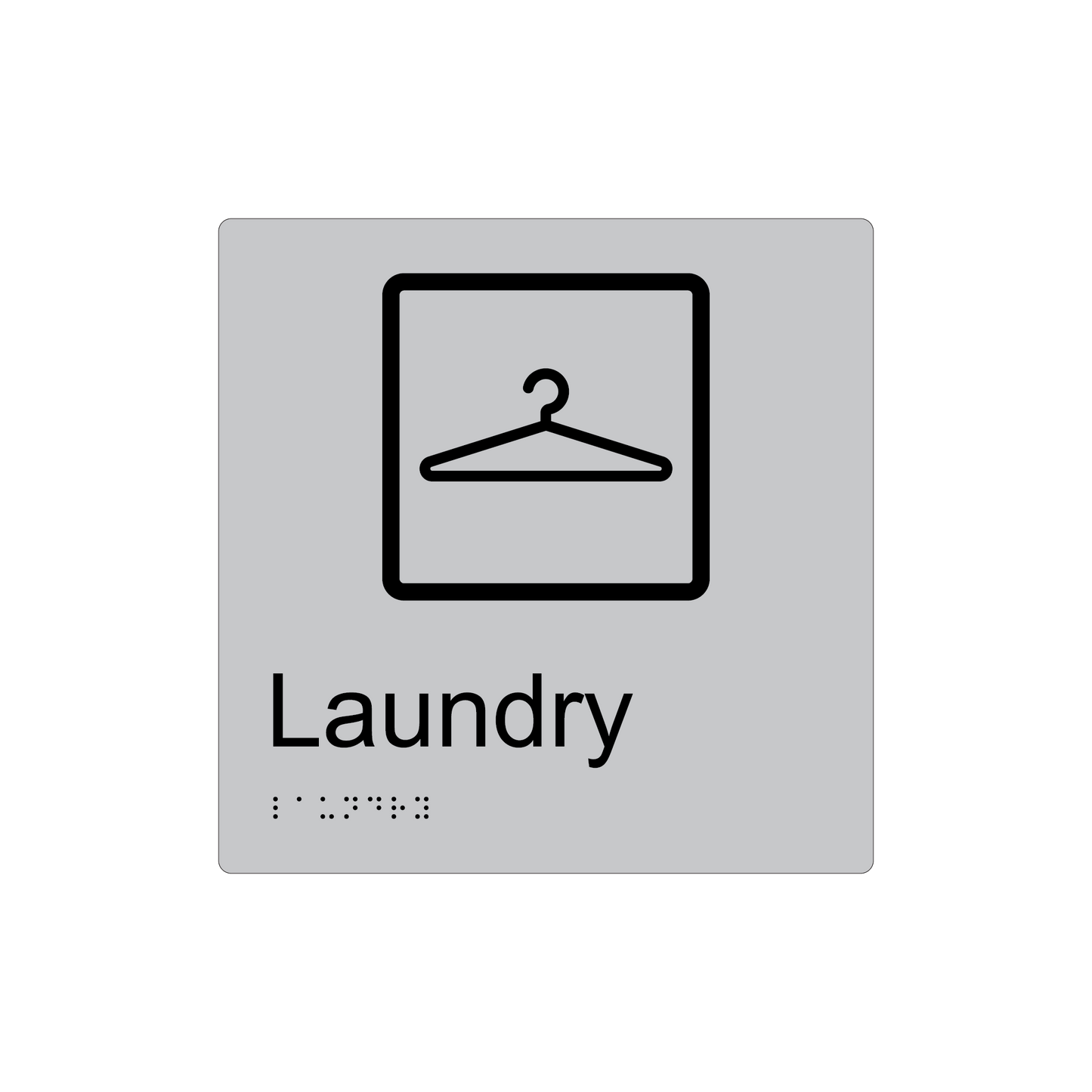 Laundry Room Braille Sign - AS1428.1 Compliant