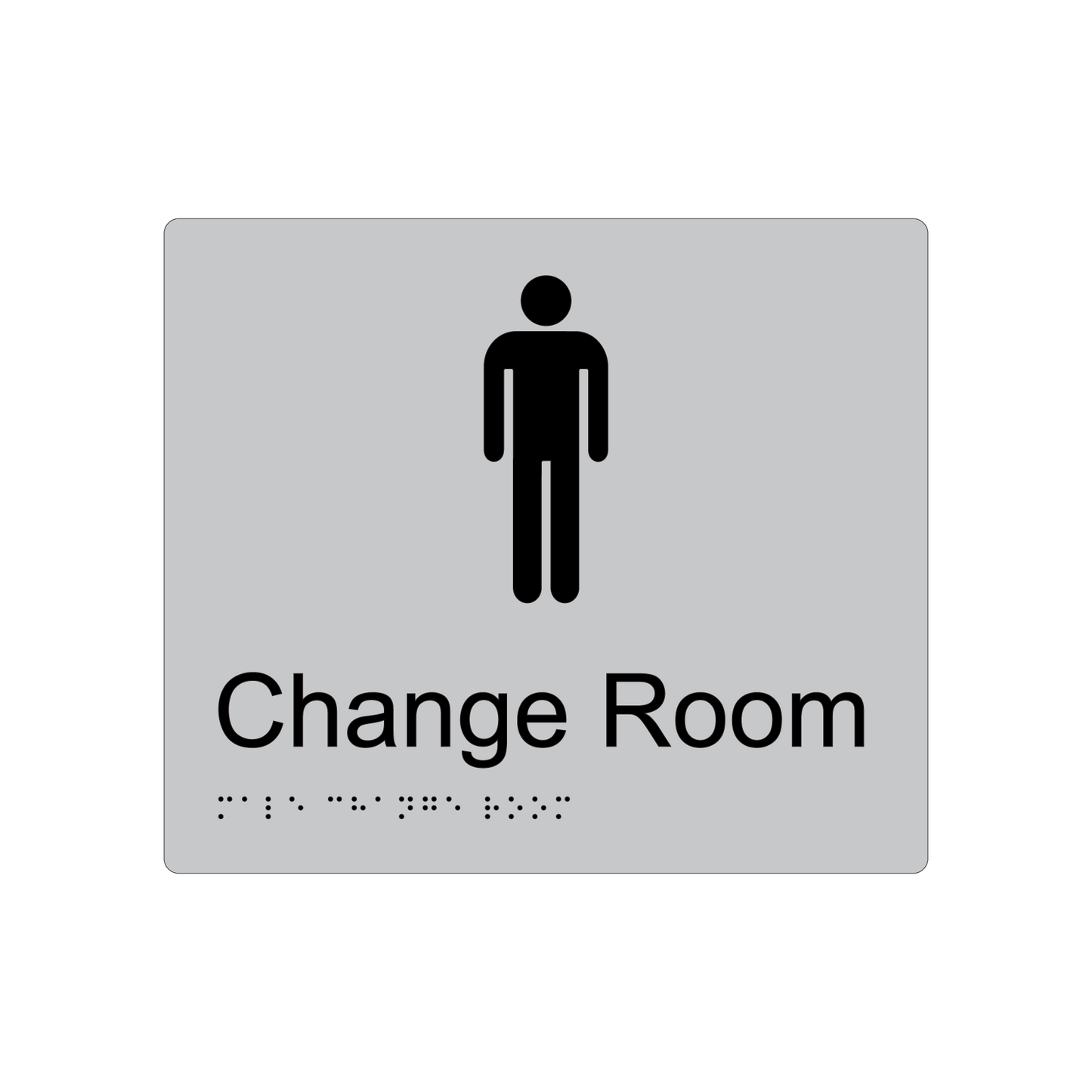 Male Change Room Braille Sign - AS1428.1 Compliant
