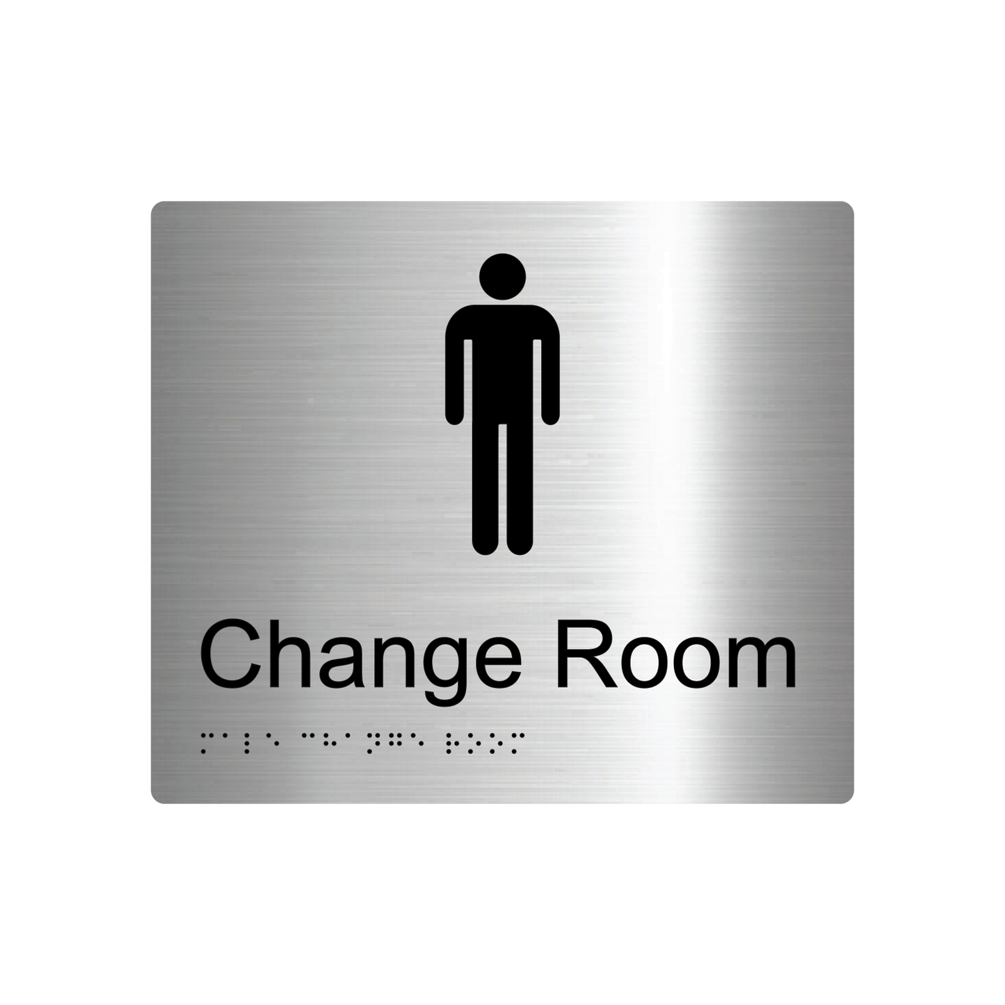 Male Change Room Braille Sign - AS1428.1 Compliant